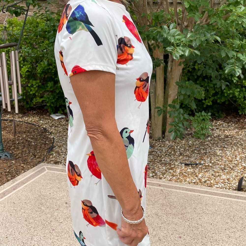 MINI WHITE BIRD DRESS - Picture 4 of 5